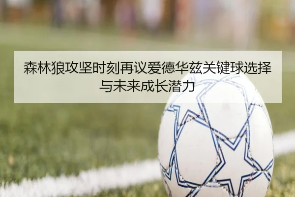 森林狼攻坚时刻再议爱德华兹关键球选择与未来成长潜力